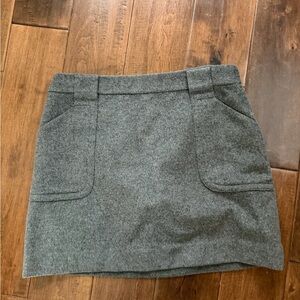 J. Crew Charcoal Mini Skirt